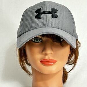 Under Armour Gray Ball Cap with Embroidered Black Logo